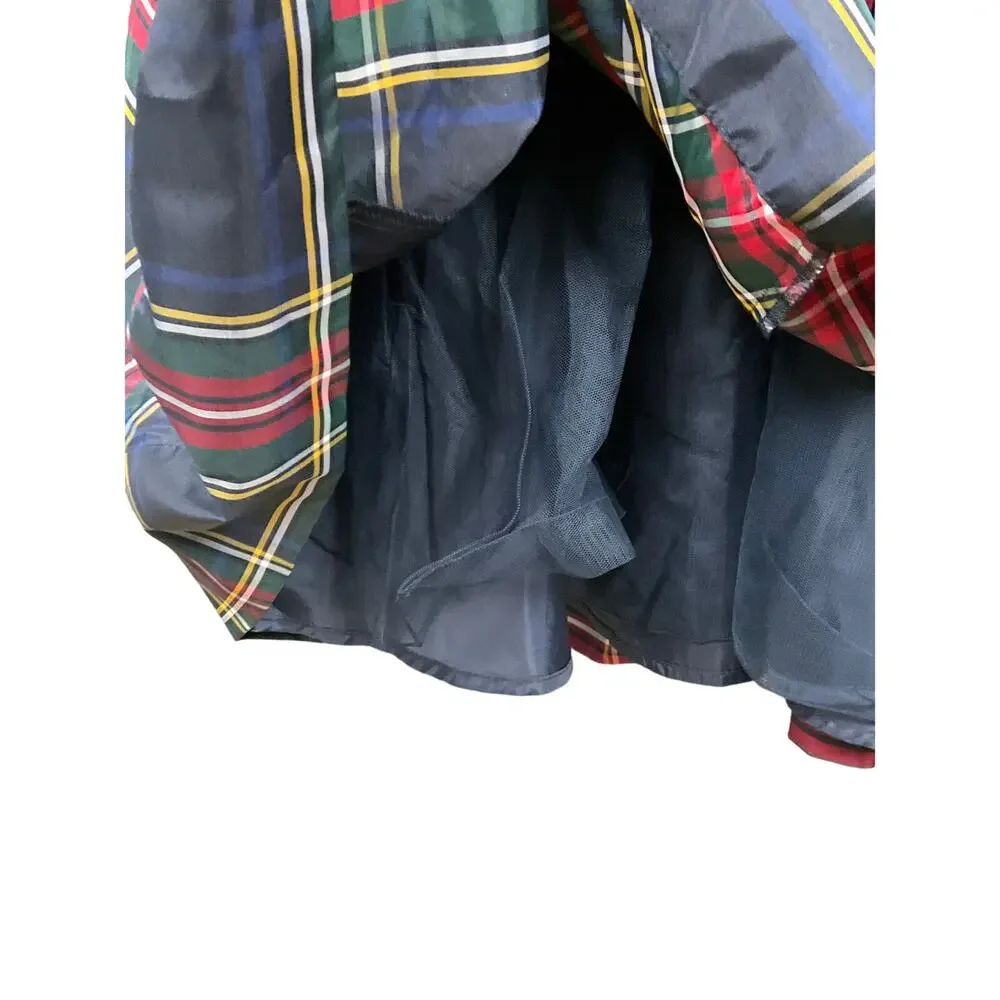 GAP Tartan Plaid Slip Dress XXL 14 16 Empire Babydoll Red Blue Party Holiday NEW